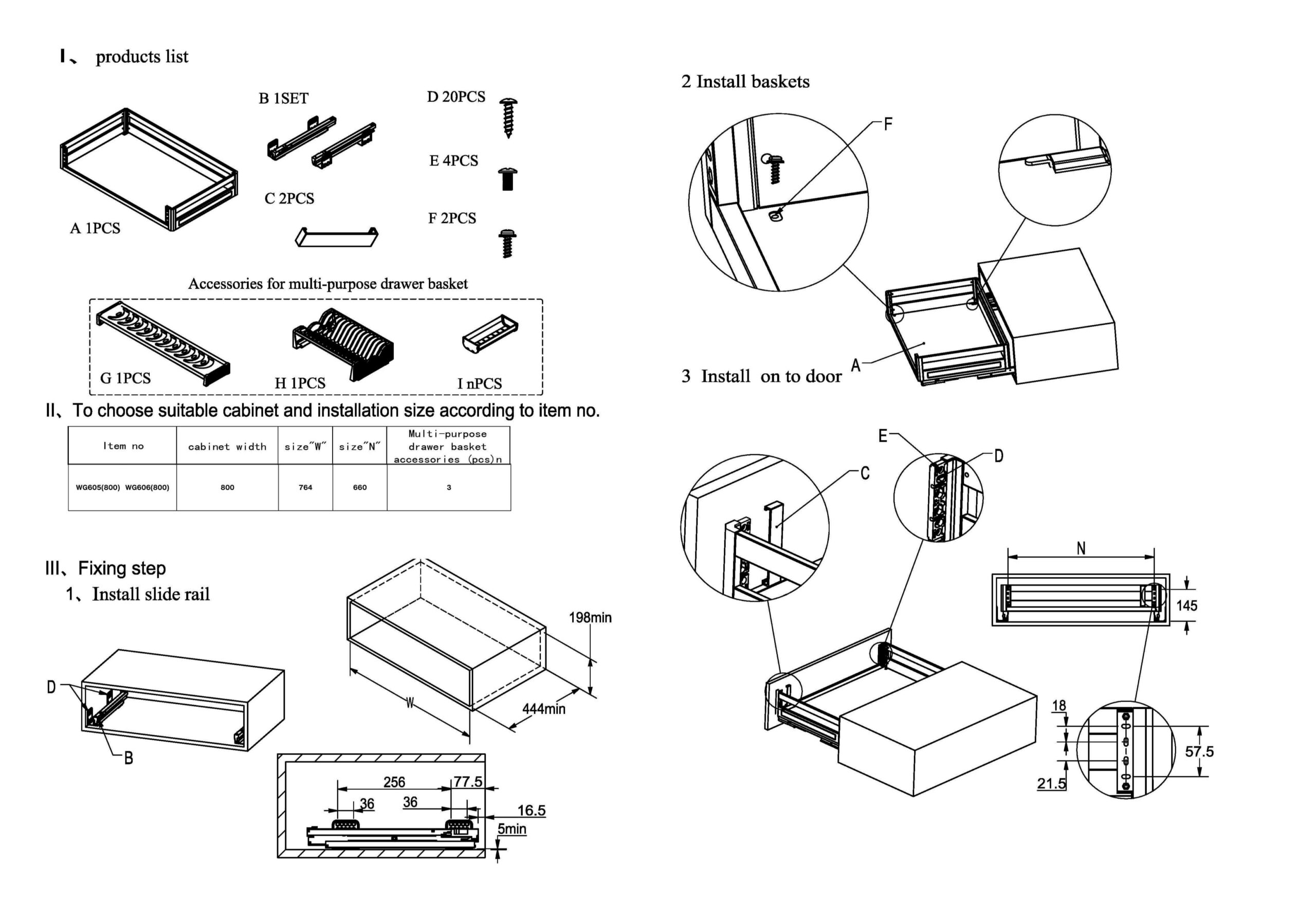 BK3201 Kitchen Hardware Fixing Manual