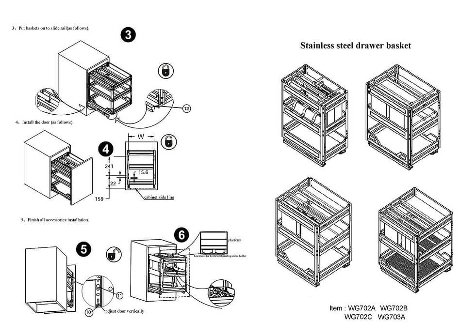Kitchen Hardware BK3401 Fixing Manual