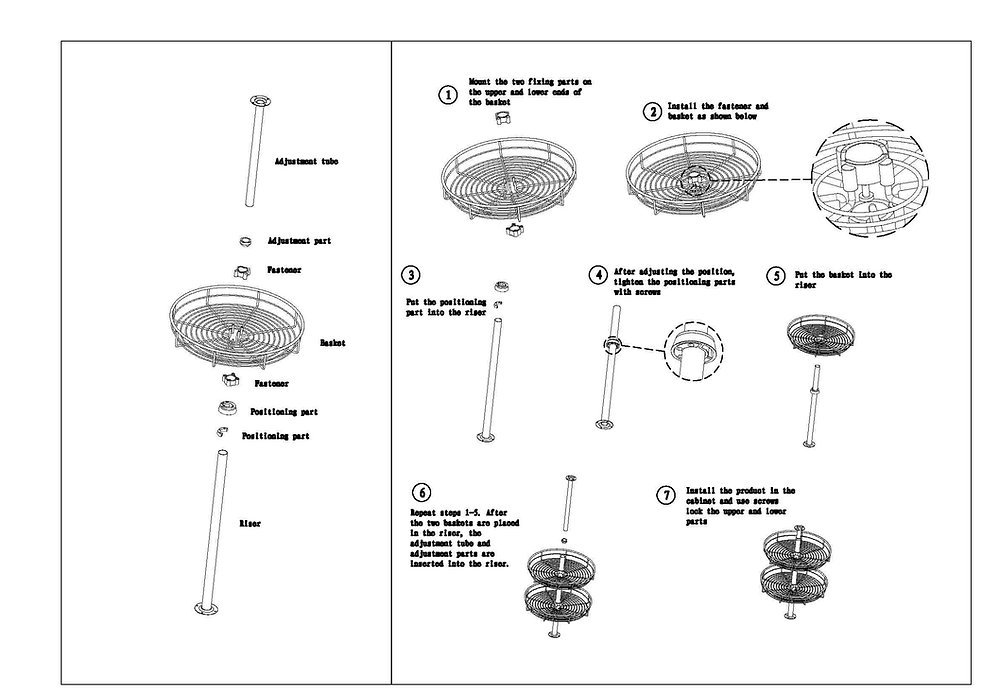 Newmatic Revolving Basket BK4127 Fixing Manual