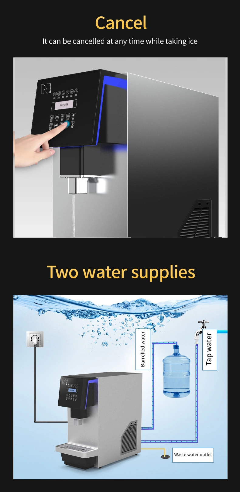 Usage Demo - Newmatic Ice Maker