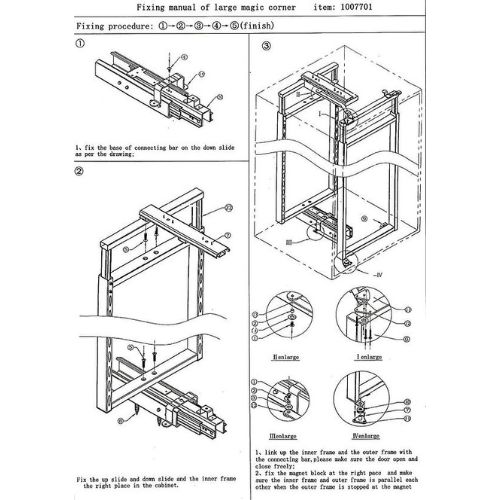 Tandem Pantry BK7090 Manual Fixing 2